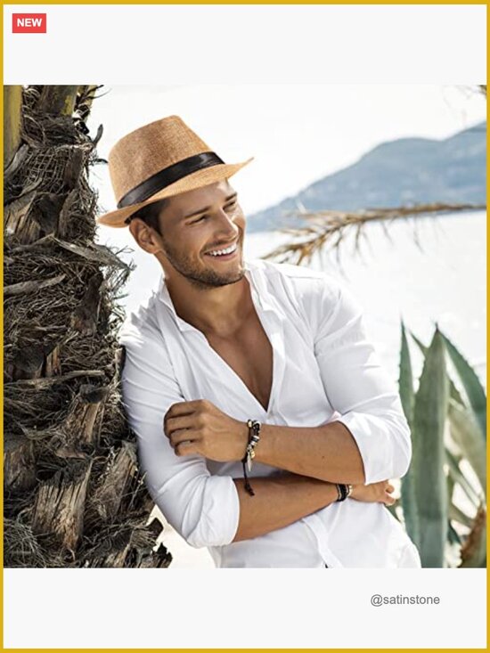 Classic Short Brim Fedora Sun Hat for Men Women Pack of 5 main image 4